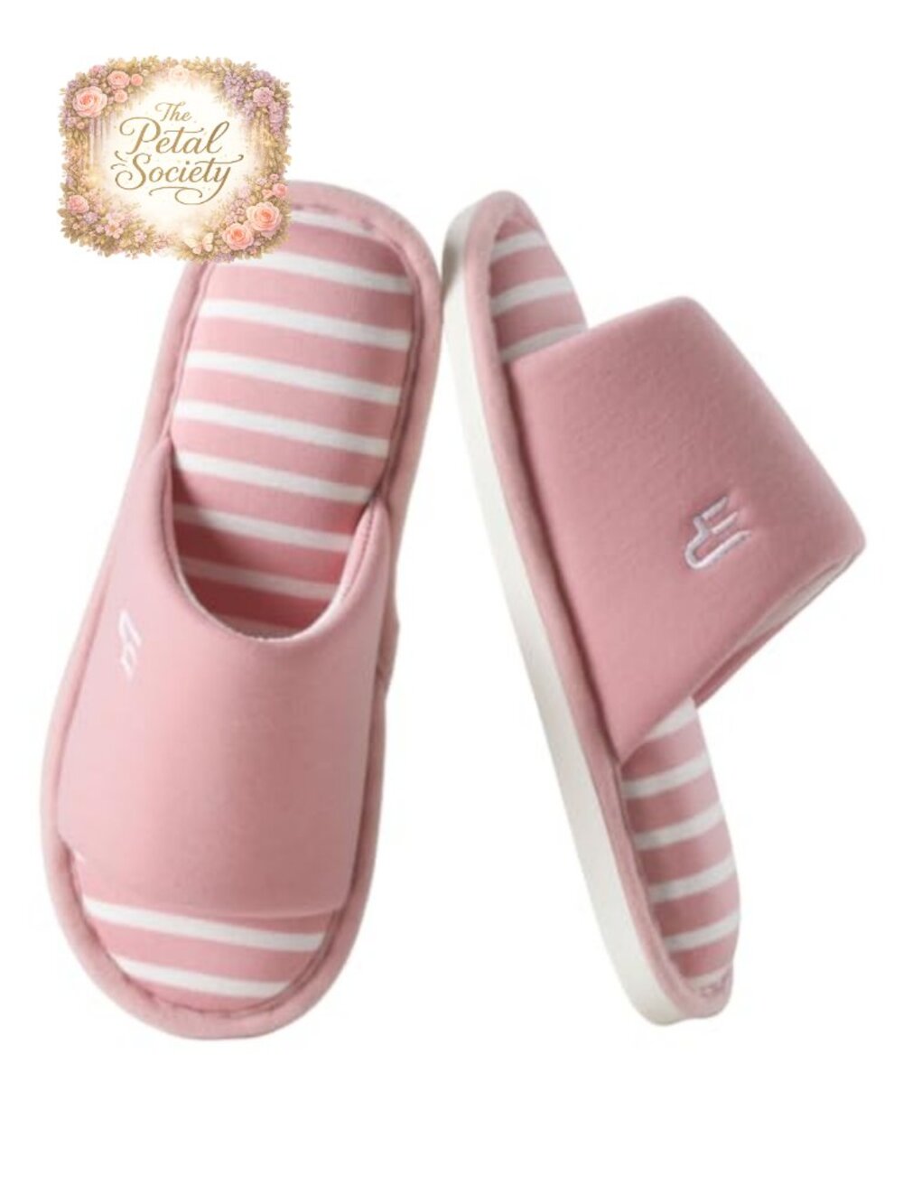Womens Memory Foam Slippers Anti-Slip Wave Sole Cotton House Shoes